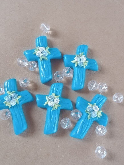 Crucifixo para Terços em Biscuit