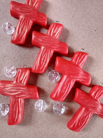 Crucifixo para Terços em Biscuit