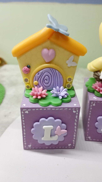 Cubos Personalizados Jardim Encantado em mdf e Biscuit1