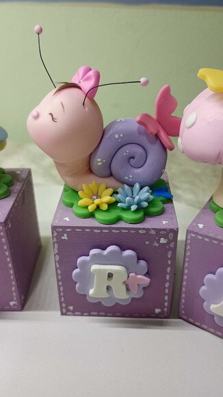 Cubos Personalizados Jardim Encantado em mdf e Biscuit1