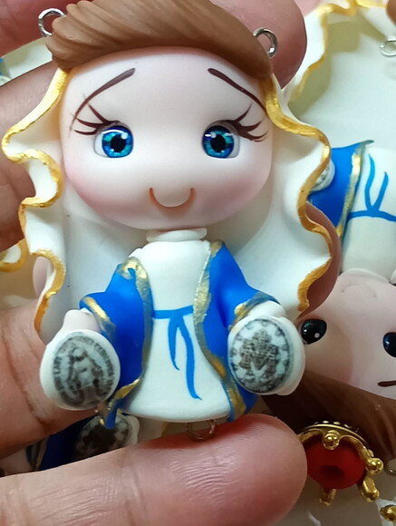 Entremeios Nossa Sra. Medalha Milagrosa em Biscuitem Biscuit