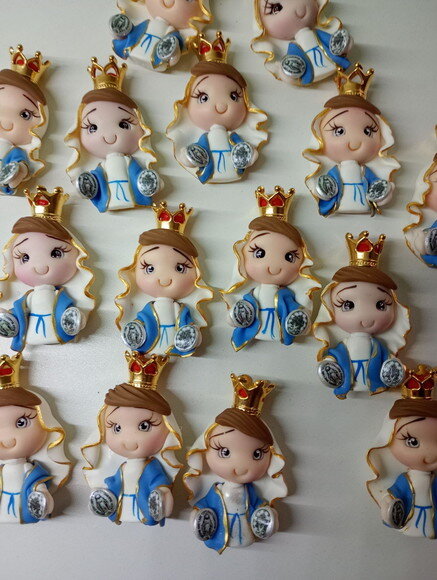 Entremeios Nossa Sra. Medalha Milagrosa em Biscuitem Biscuit