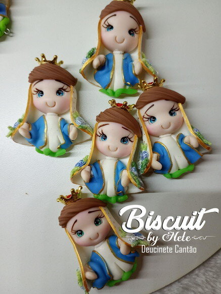 Ímã Nossa Senhora das Graças em Biscuit