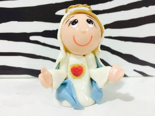 Imaculado Coração de Maria em Biscuit