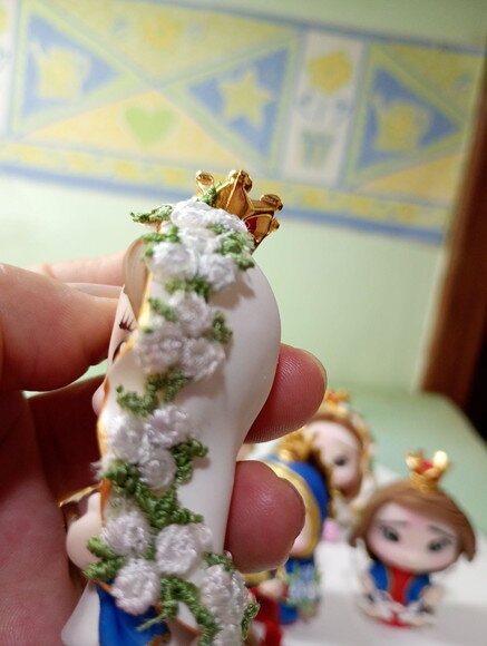 Imaculado Coração de Maria em Biscuit para Oratório