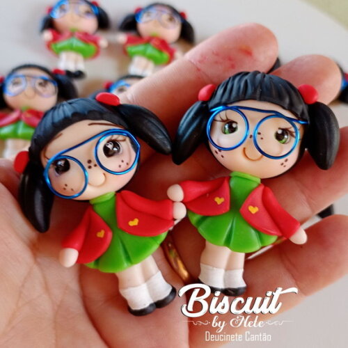 Imãs Chiquinha Turma do Chaves - Biscuit