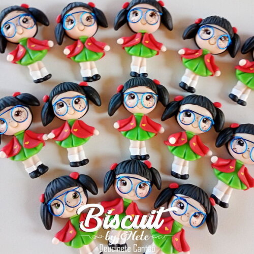Imãs Chiquinha Turma do Chaves - Biscuit