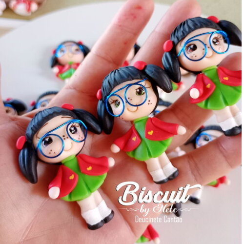 Imãs Chiquinha Turma do Chaves - Biscuit