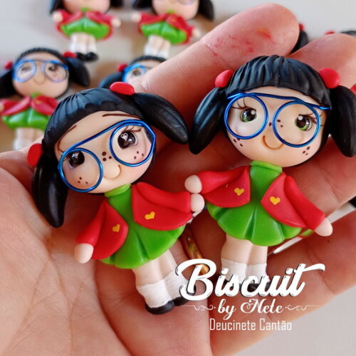 Imãs Chiquinha Turma do Chaves - Biscuit