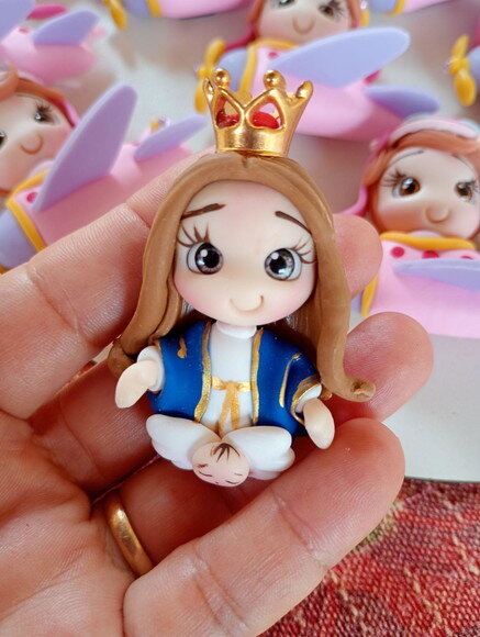 Ímas de Geladeira Nossa Senhora da Conceição em Biscuit