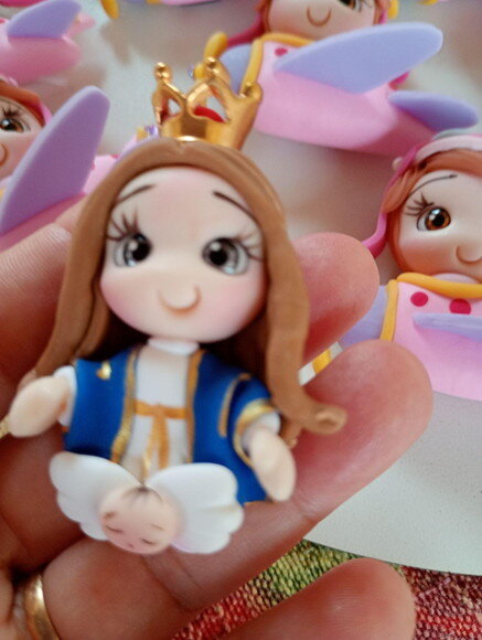 Ímas de Geladeira Nossa Senhora da Conceição em Biscuit