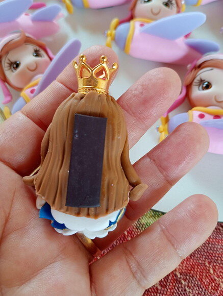 Ímas de Geladeira Nossa Senhora da Conceição em Biscuit