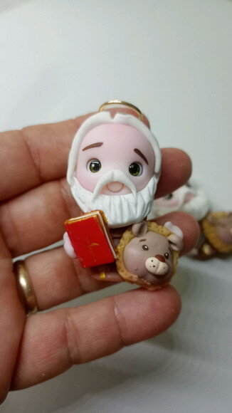 Imãs Jesus Ressuscitado em Biscuit (valor Unidade)