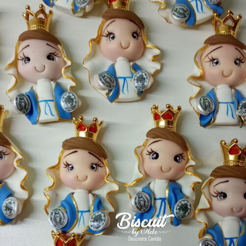 Imãs Nossa Senhora da Medalha Milagrosa em Biscuit