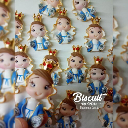 Imãs Nossa Senhora da Medalha Milagrosa em Biscuit