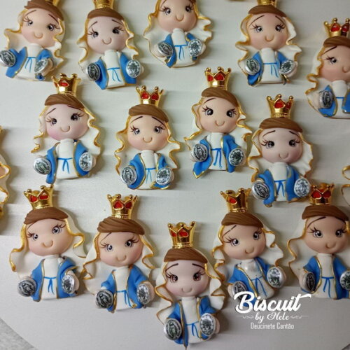 Imãs Nossa Senhora da Medalha Milagrosa em Biscuit