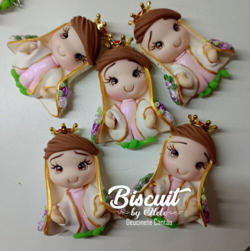 Imãs Nossa Senhora das Graças em Biscuit