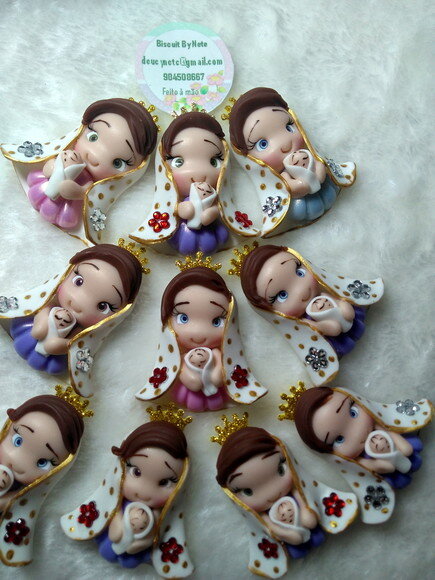 Imãs Nossa Senhora de Nazaré em Biscuit