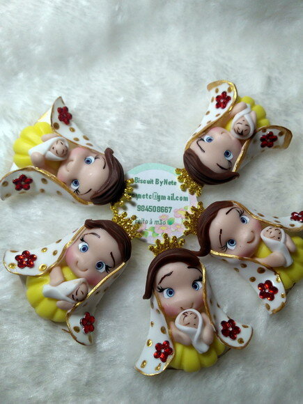 Imãs Nossa Senhora de Nazaré em Biscuit