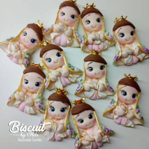 Imãs Nossa Senhora de Nazaré em Biscuit
