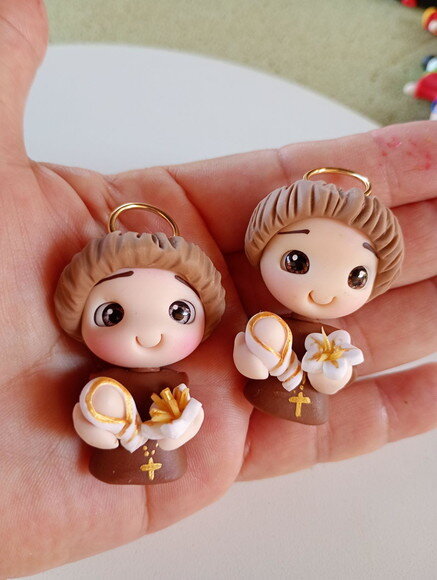 Imãs Santo Antônio em Biscuit (valor Unidade)