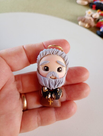 Imãs São Padre Pio de Pietrelcina em Biscuit (valor Unidade)