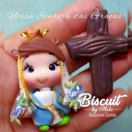 Kit Entremeios Nossa Senhora das Graças em Biscuit
