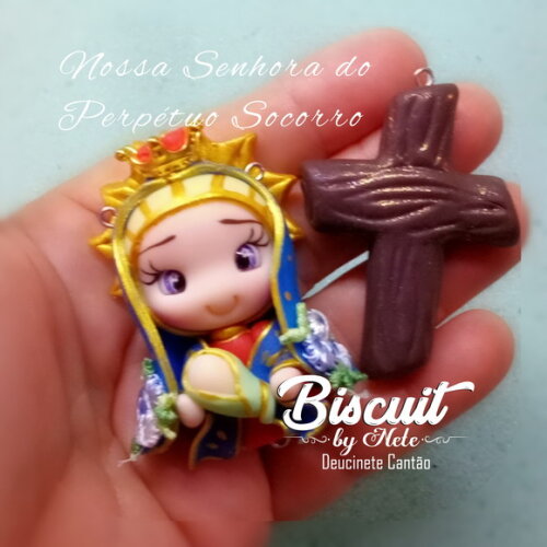 Kit Entremeios Nossa Senhora do Perpétuo Socorro em Biscuit