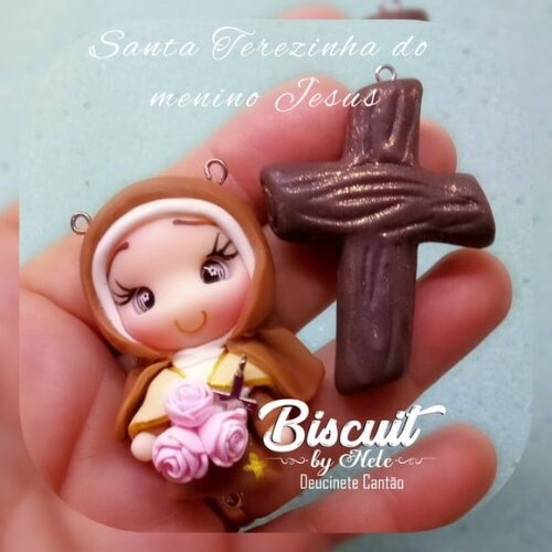 Kit Entremeios Santa Terezinha do Menino Jesus em Biscuit