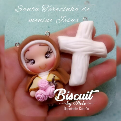Kit Entremeios Santa Terezinha do Menino Jesus em Biscuit