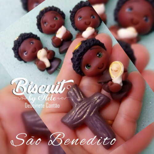 Kit Entremeios São Benedito em Biscuit (4 Kits)