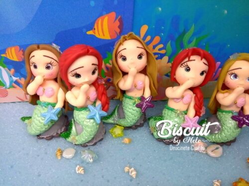 Kit Festa Fundo do Mar em Biscuit
