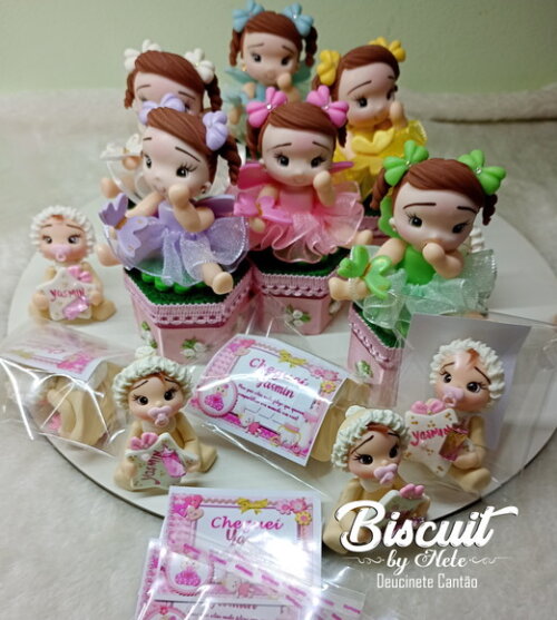 Kit Lembrancinhas para Chá de Bebê em Biscuit
