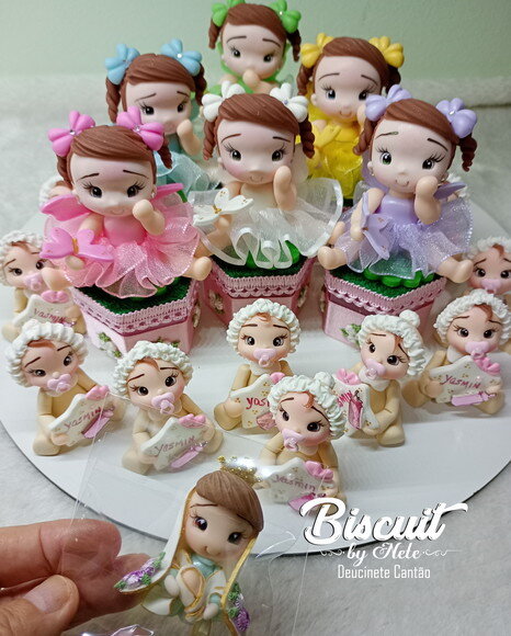 Kit Lembrancinhas para Chá de Bebê em Biscuit