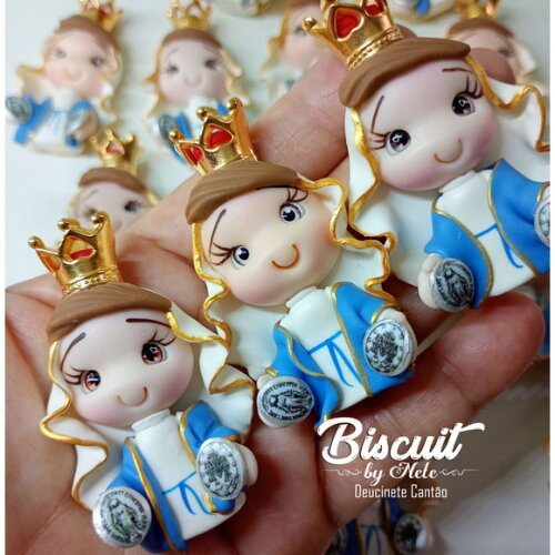 Kit N. Sra da Medalha Milagrosa em Biscuit (kit com 4)