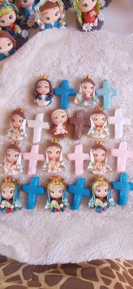 Kit Pingentes pra Terços Santinhas + Crucifixos