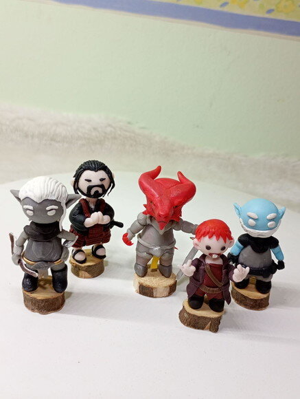 Kit Toy Mini Dungeon And Dragon Rpg em Biscuit