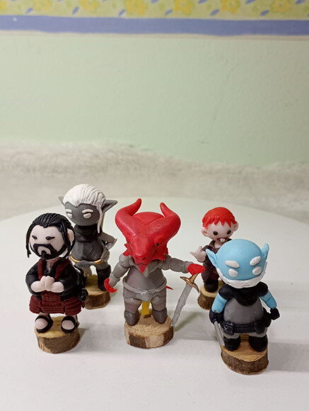 Kit Toy Mini Dungeon And Dragon Rpg em Biscuit