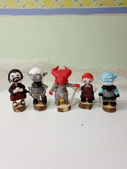 Kit Toy Mini Dungeon And Dragon Rpg em Biscuit