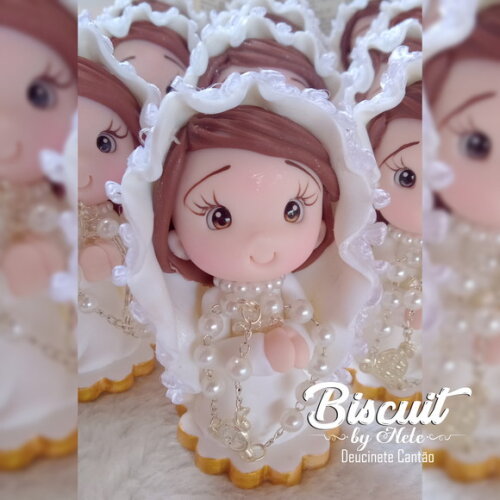 Lembrancinha Primeira Eucaristia Menina em Biscuit 1