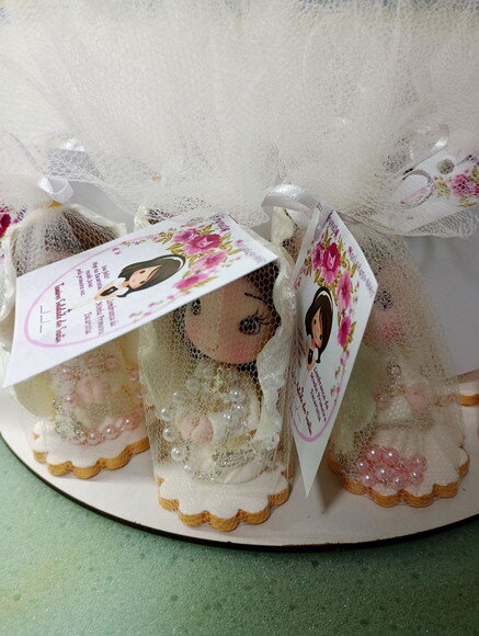 Lembrancinha Primeira Eucaristia Menina em Biscuit 2