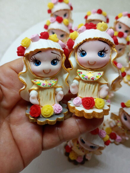 Mini Nossa Senhora de Lá Salete em Biscuit (preço Unitário)