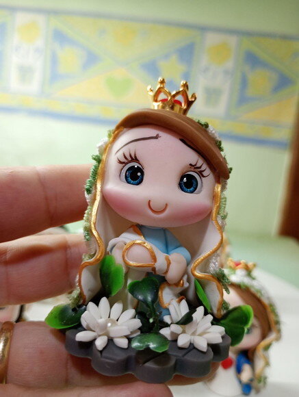 Nossa Senhora de Nazaré em Biscuit para Oratório