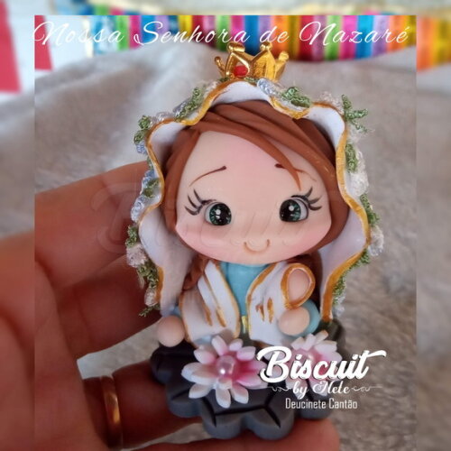 Nossa Senhora de Nazaré em Biscuit para Oratório