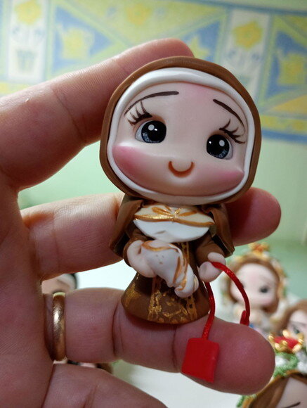 Nossa Senhora do Carmo de Biscuit para Oratório
