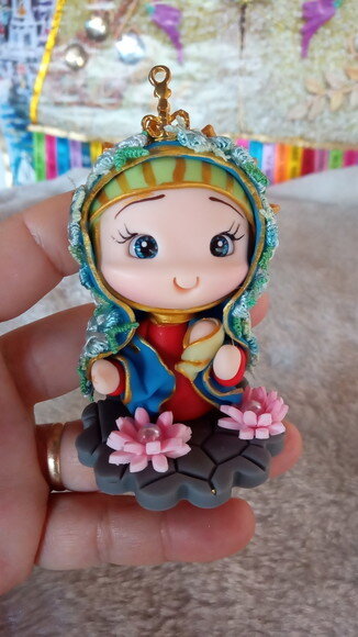 Nossa Senhora do Perpétuo Socorro em Biscuit para Oratório