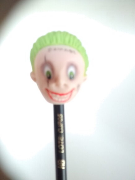 Ponteira de Lápis Coringa em Biscuit