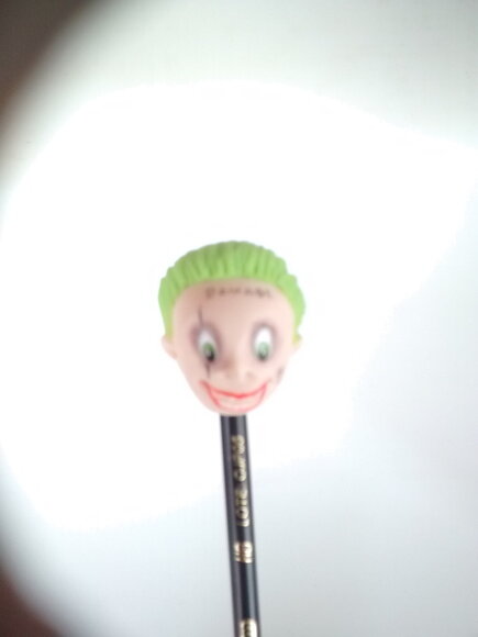 Ponteira de Lápis Coringa em Biscuit
