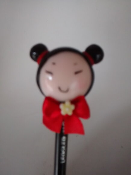 Ponteira de Lápis Pucca em Biscuit