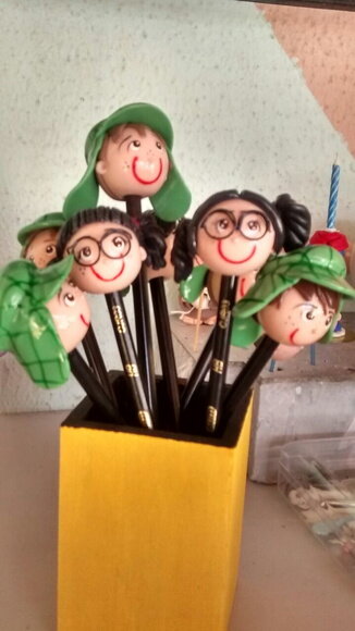 Ponteira de Lápis Turma do Chaves